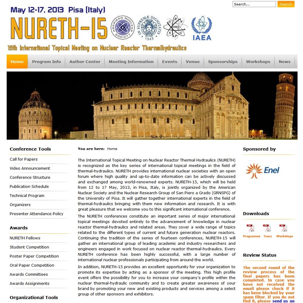 15th International Topical Meeting on Nuclear Reactor Thermal Hydraulics